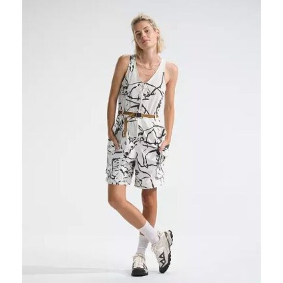 The North Face Womens Class V Romper Pathfinder Print Size XLarge Convertible - Picture 2 of 9